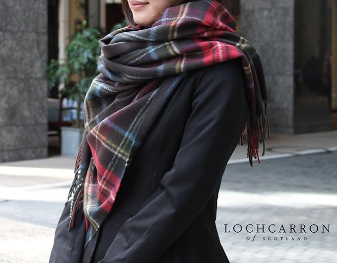 ロキャロン Lochcarron of 大判 タータンチェック ラムズウール100